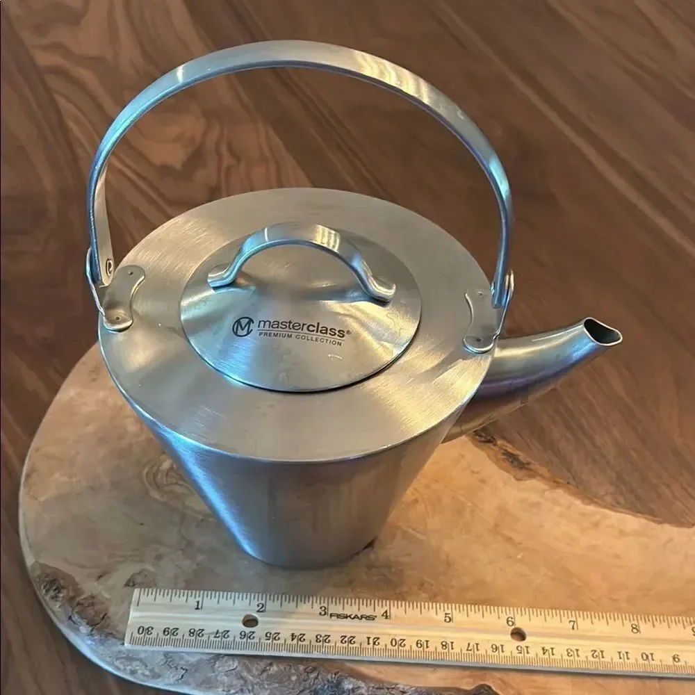 Masterclass Premium Collection Stainless Steel Double Walled Tea Pot